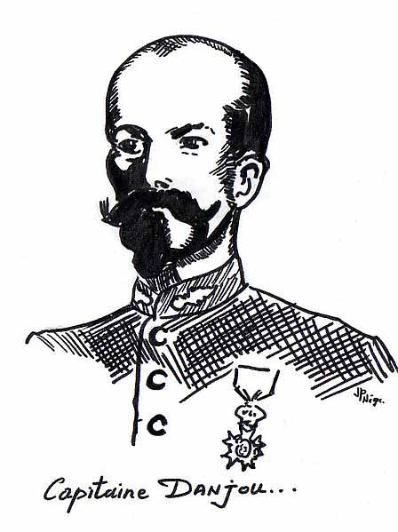 Portrait dessiné du Capitaine Danjou