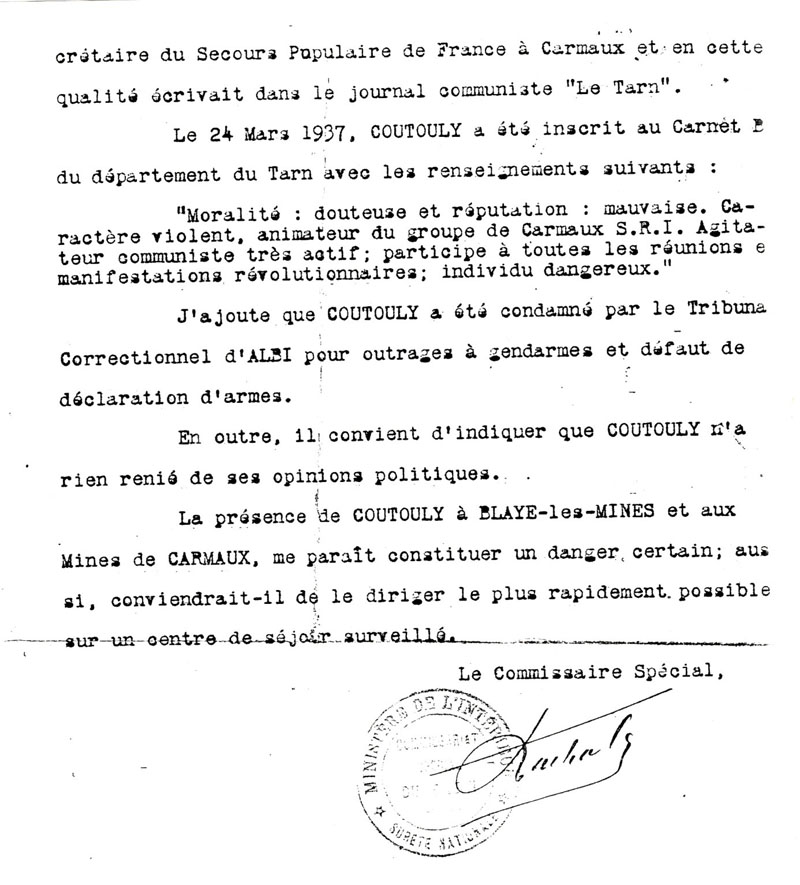 Deuxième page de la lettre