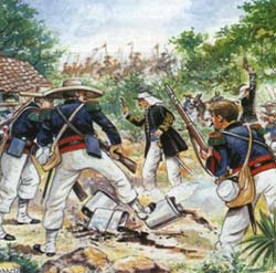 Dessin de la Légion Étrangère à Camerone