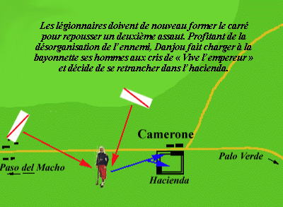 Carte de la bataille de Camerone