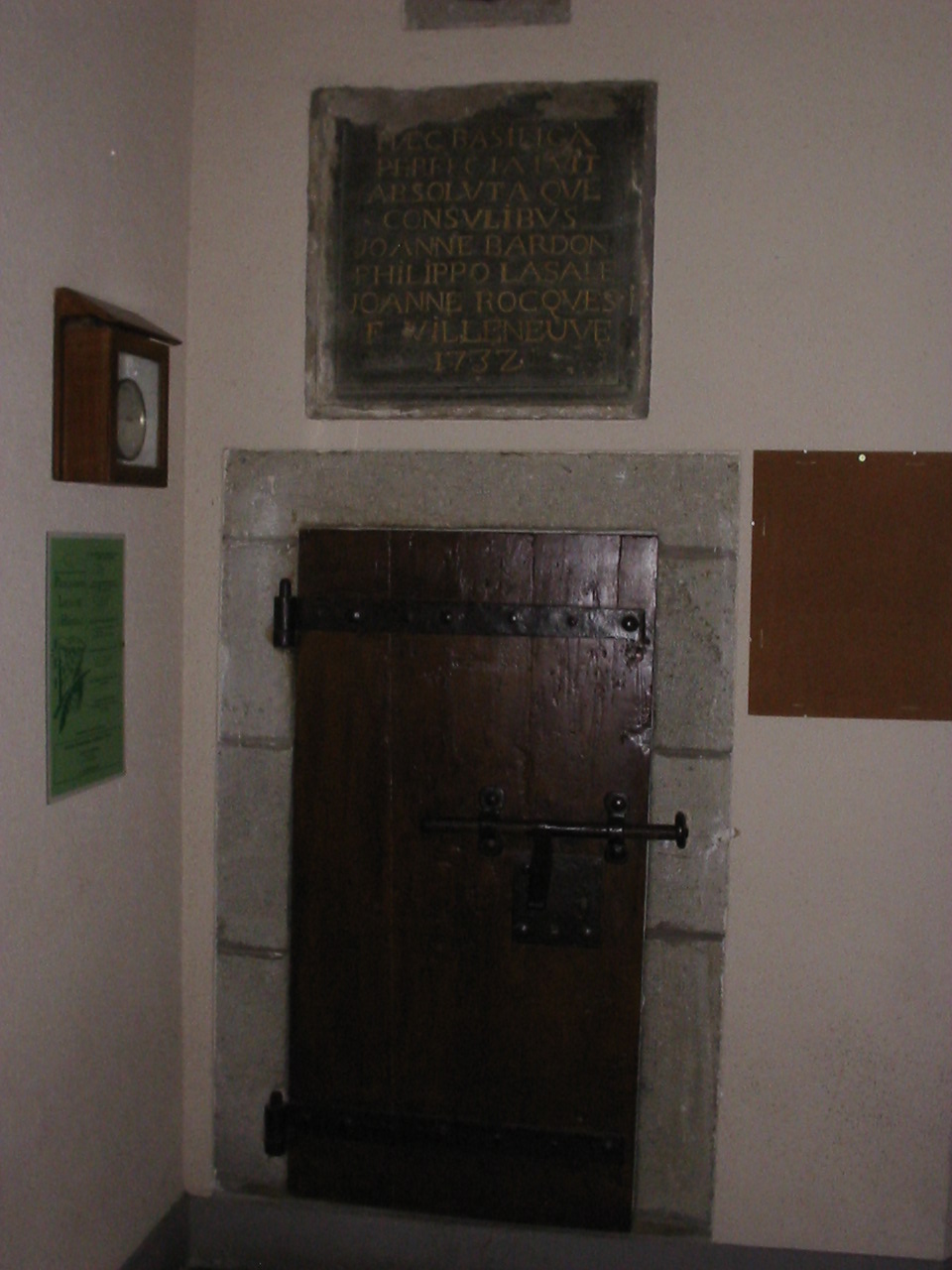 Plaque gravée